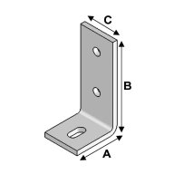 Equerre béton 6mm, 150 mm x 75 mm x 60 mm
