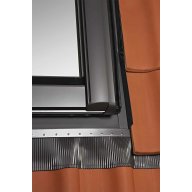 Raccord de toiture pour fenêtre Designo sans bloc isolant, pour tuiles mécaniques, pose encastrée - 134 cm x 98 cm