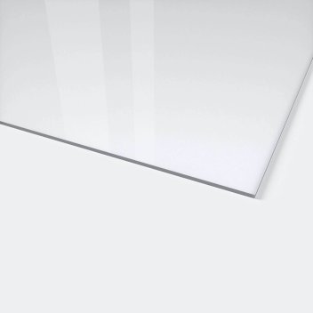 Vignette Plaque polycarbonate transparent résistant UV 2 faces 6 110 x 2 050 x 4 mm, application extérieure