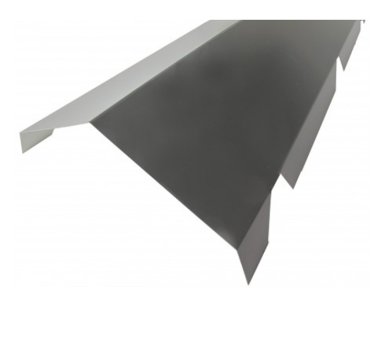 Vignette Faîtière crantée double pan Gris (RAL7016)