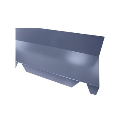Faîtière crantée contre mur Bleu (RAL5008)