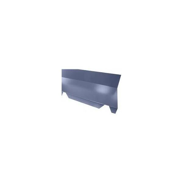 Faîtière crantée contre mur Bleu (RAL5008)