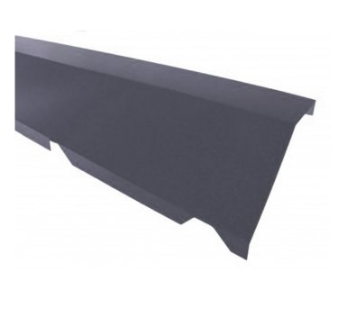 Vignette Faîtière crantée sur mur Gris (RAL7016)