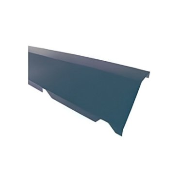 Vignette Faîtière crantée sur mur Bleu (RAL5008)
