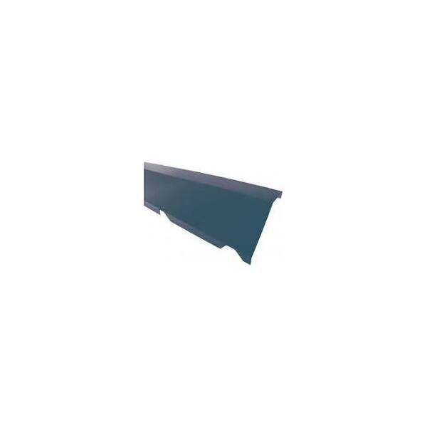 Faîtière crantée sur mur Bleu (RAL5008)