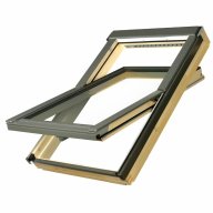 Fenêtre de toit, rotation, FTP-VU4, finition bois naturel - 55 cm x 78 cm
