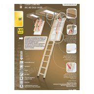 Escalier escamotable LWT, haut. 305 cm, 60 cm x 130 cm