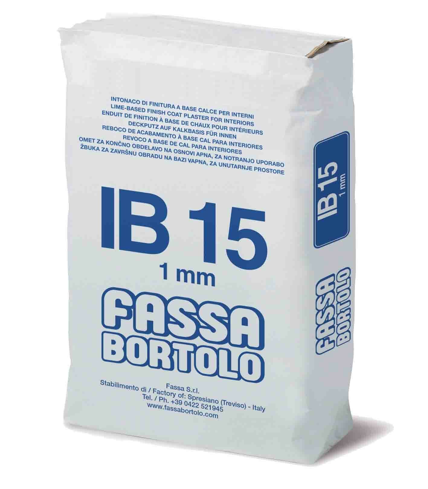 Enduit de finition à base de chaux pour l'intérieur, gran. 1,5 mm - 25kg