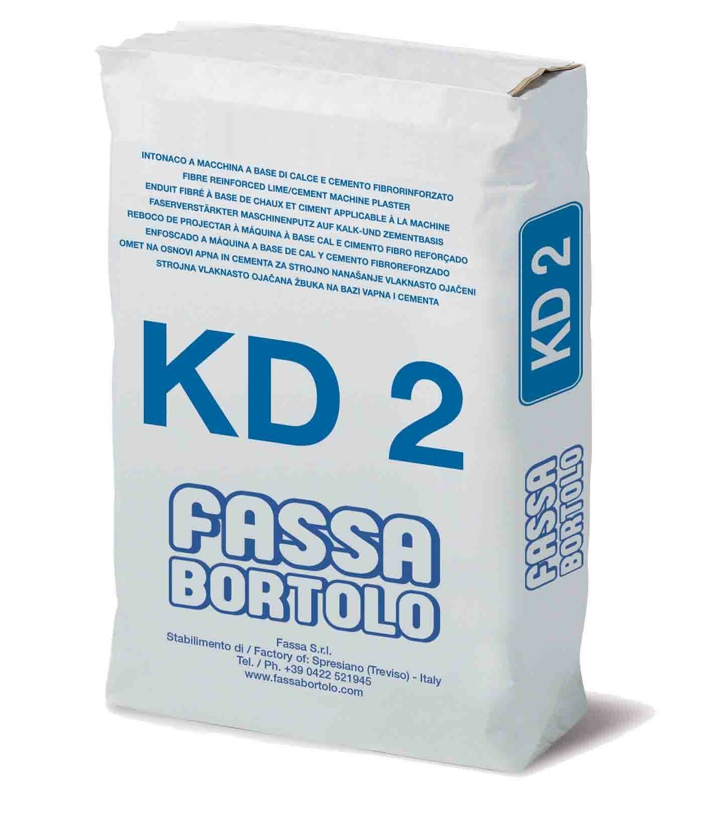 Enduit de fond fibré, à base de chaux et ciment, pour l'intérieur et l'extérieur - 25kg