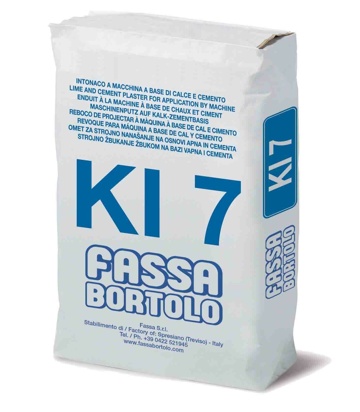 Corps d'enduit hydrofuge, armé de fibres, à base de chaux et ciment, pour l'extérieur et l'intérieur - 25kg