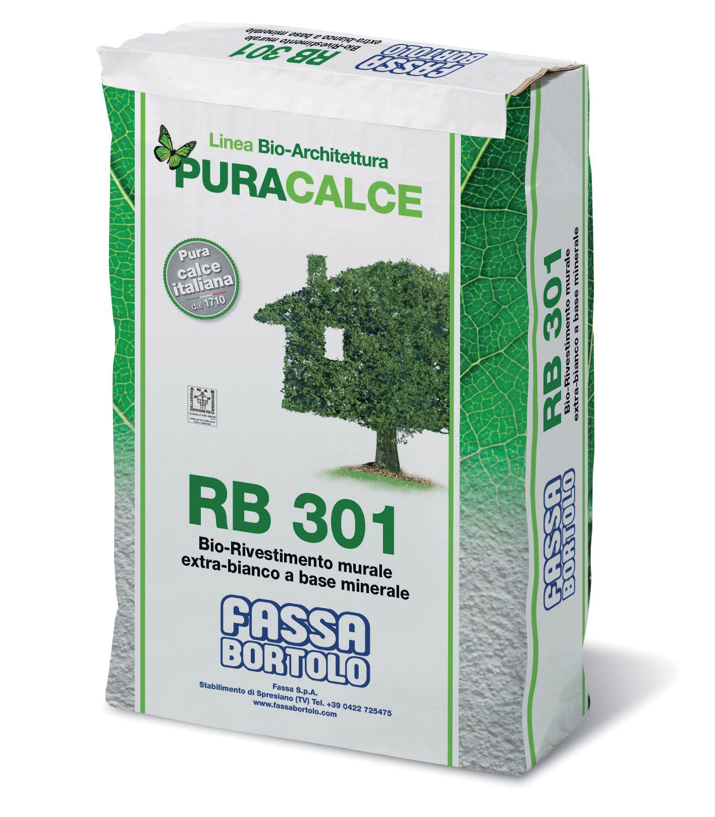 Enduit de façade extra‐blanc, pour intérieur/extérieur à effet« marbré » - 25kg