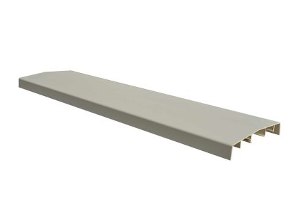 Vignette Couvre-mur alu 2 pentes beige sablé 27 x 210 cm
