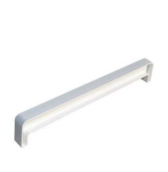 Vignette Éclisse Couvre-mur plat blanc lisse larg. 27 cm