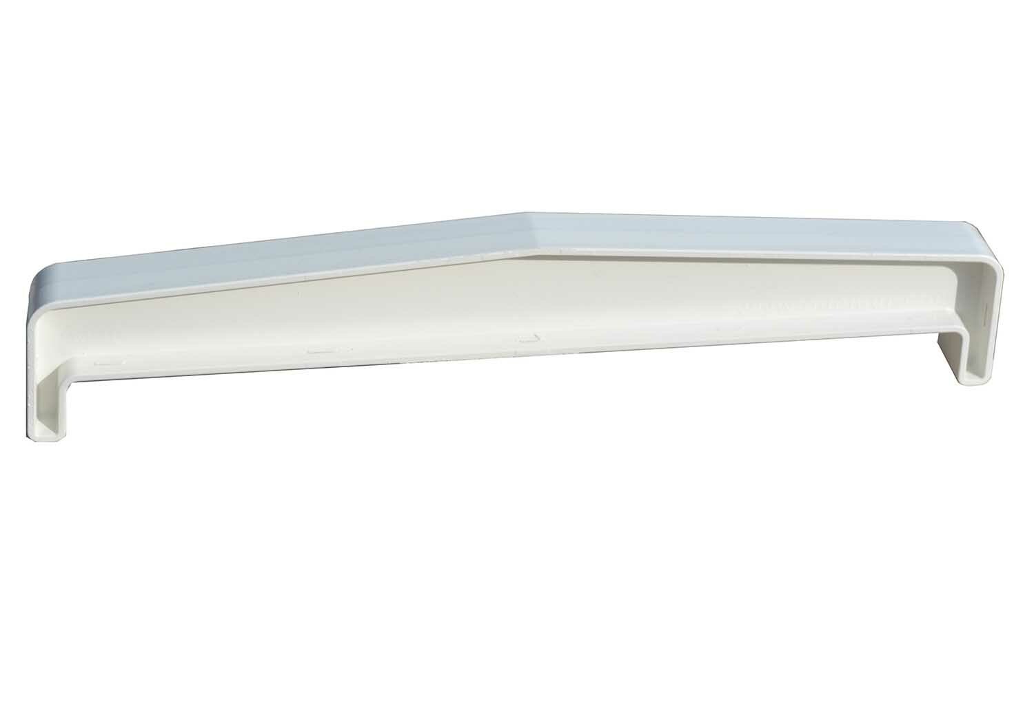 Éclisse Couvre-mur 2 pentes blanc lisse larg. 27 cm