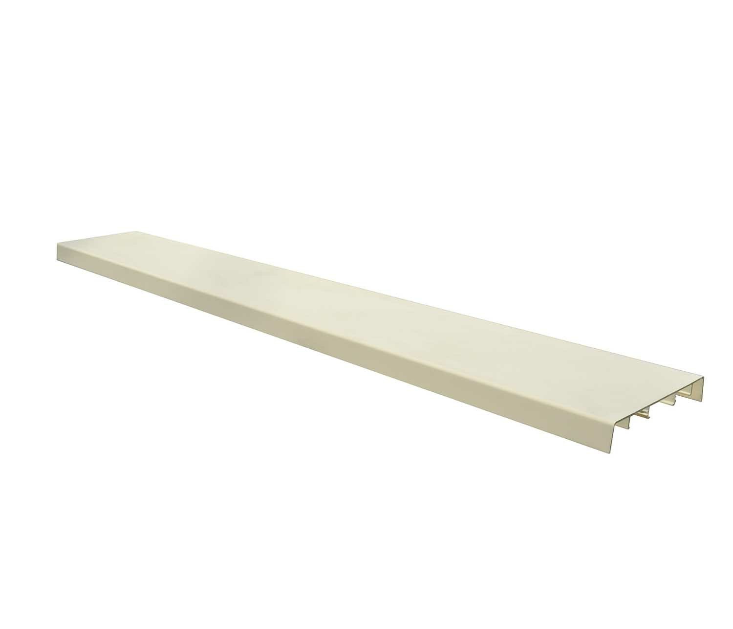 Couvre-mur alu plat beige sablé 27 x 210 cm