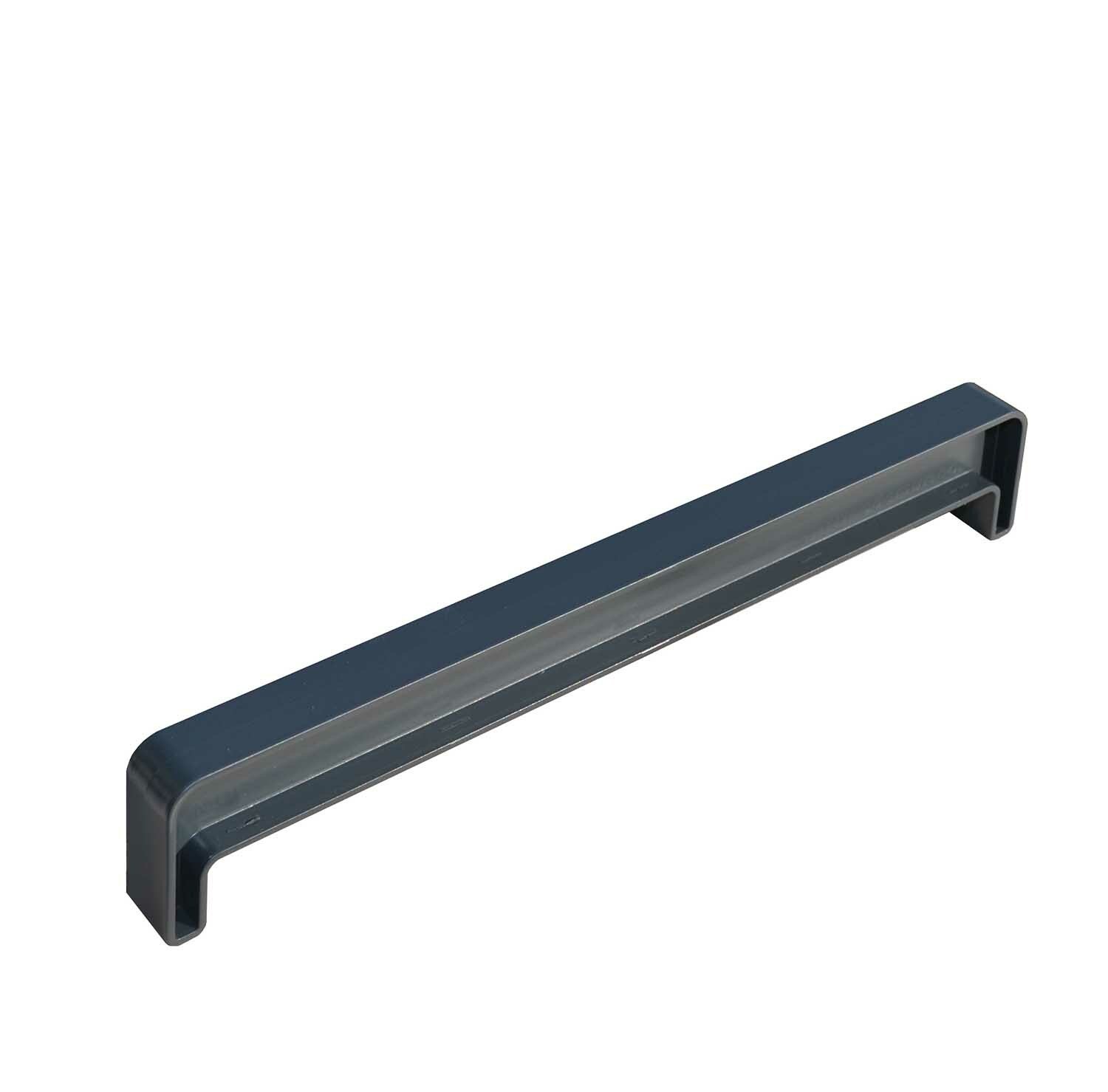 Éclisse Couvre-mur plat anthracite 7016 sablé larg. 22 cm