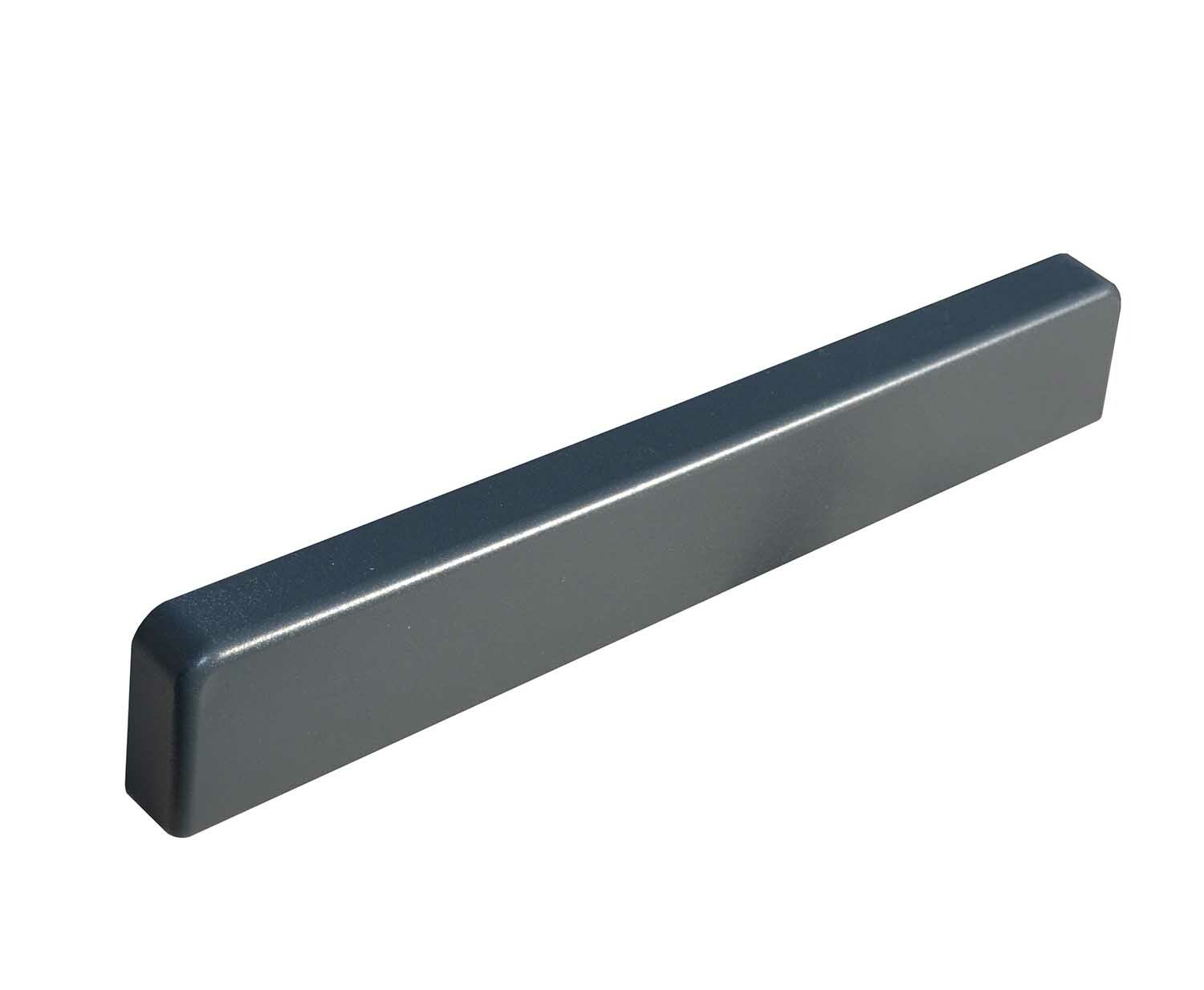 Embout Couvre-mur plat anthracite 7016 sablé larg. 22 cm