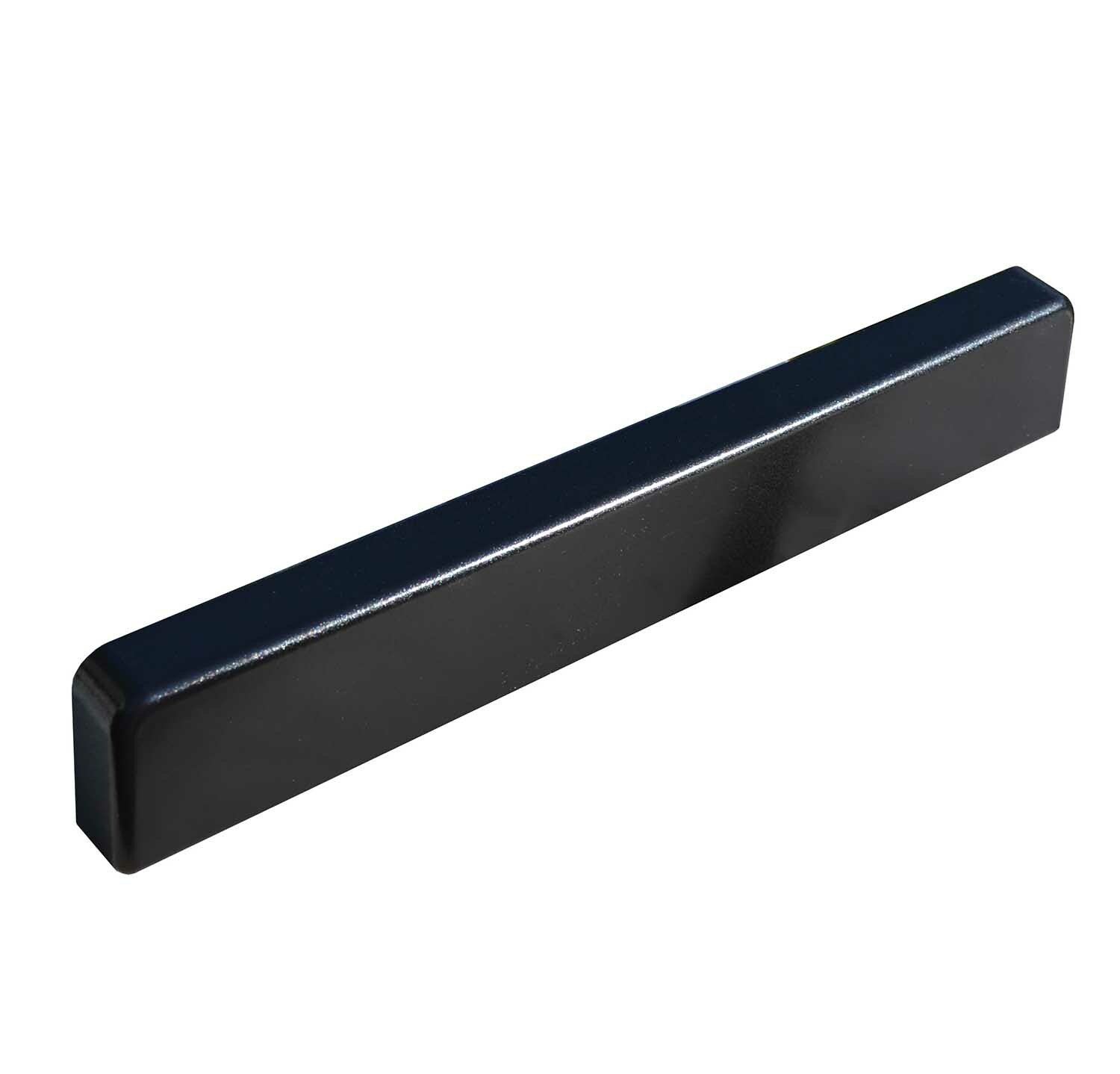 Embout Couvre-mur plat noir sablé larg. 27 cm