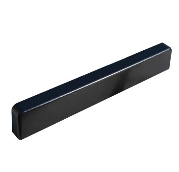 Vignette Embout Couvre-mur plat noir sablé larg. 27 cm