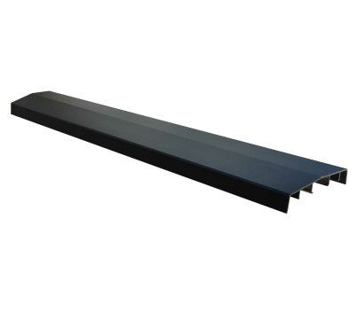 Vignette Couvre-mur alu 2 pentes noir sablé 27 x 210 cm