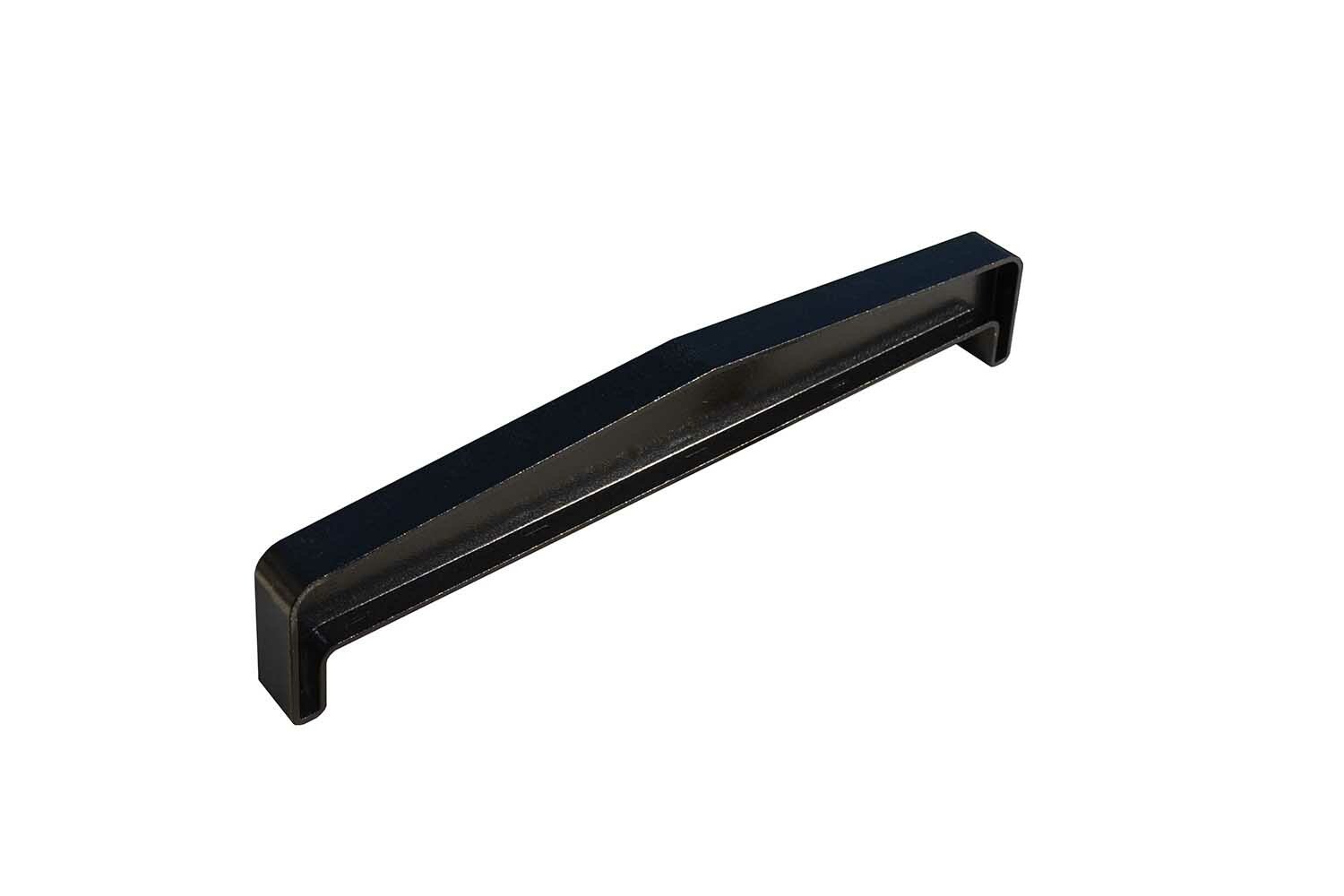 Éclisse Couvre-mur 2 pentes noir sablé larg. 27 cm