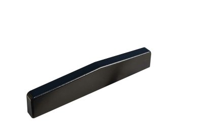 Vignette Embout Couvre-mur plat noir 9005 sablé larg. 22 cm