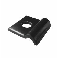Fixation murale grise pour grillage rigide