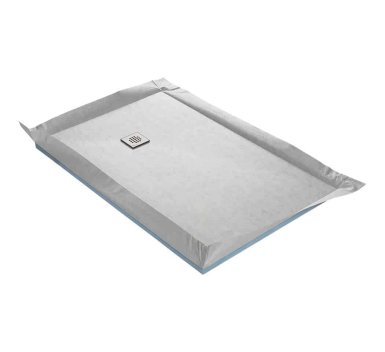Vignette Receveur à carreler complet écoulement décentré 185 x 90 cm
