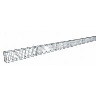 Kit gabion 30 m de longueur, 30cm (H) x 20cm (L), pour clôture, assemblage agrafes, mailles 5 x 10 cm, grilles non visibles mailles 10 x 10 cm