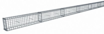 Vignette Kit gabion 6 m de longueur, 30cm (H) x 20cm (L), pour clôture, assemblage spirales, mailles 5 x 10 cm, grilles non visibles mailles 10 x 10 cm