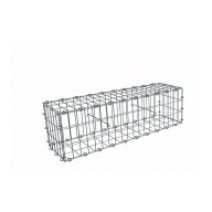 Gabion, longueur 100cm x 30cm(H) x 30(L), assemblage agrafes, mailles 5 x 10 cm, grilles non visibles mailles 10 x 10 cm Ø4mm