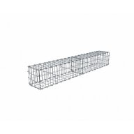 Kit gabion 2m de longueur, 30cm (H) x 30cm (L), pour clôture, assemblage agrafes, mailles 5 x 10 cm, grilles non visibles mailles 10 x 10 cm