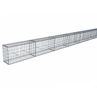 Kit gabion 30 m de longueur, 50cm (H) x 30cm (L), pour clôture, assemblage spirales, mailles 5 x 10 cm, grilles non visibles mailles 10 x 10 cm