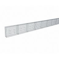Kit gabion 30 m de longueur, 70cm (H) x 20cm (L), pour clôture, assemblage agrafes, mailles 5 x 10 cm, grilles non visibles mailles 10 x 10 cm