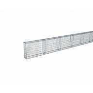 Kit gabion 30 m de longueur, 70cm (H) x 20cm (L), pour clôture, assemblage spirales, mailles 5 x 10 cm, grilles non visibles mailles 10 x 10 cm