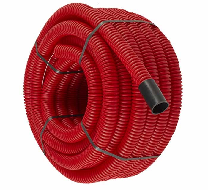 Gaine TPC Ø 40 mm x 50 m, rouge