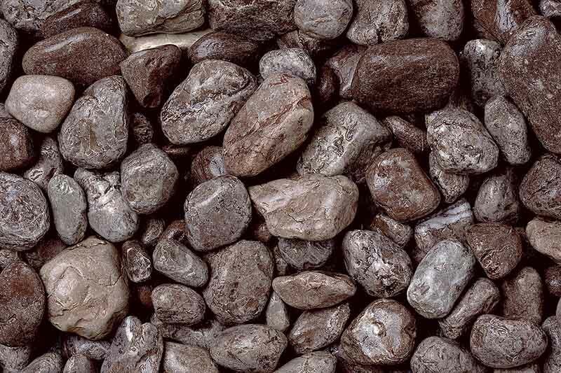 Galets marron acajou 40/60 mm, sac de 25 kg