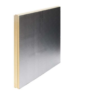 Vignette Panneau polyurethane revêtu d'un film aluminum sur les 2 faces-100 mm, rainuré bouveté