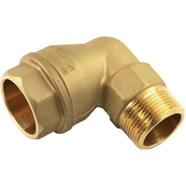 Coude 90° M serrage extérieur - Ø 63 mm, filetage 2"