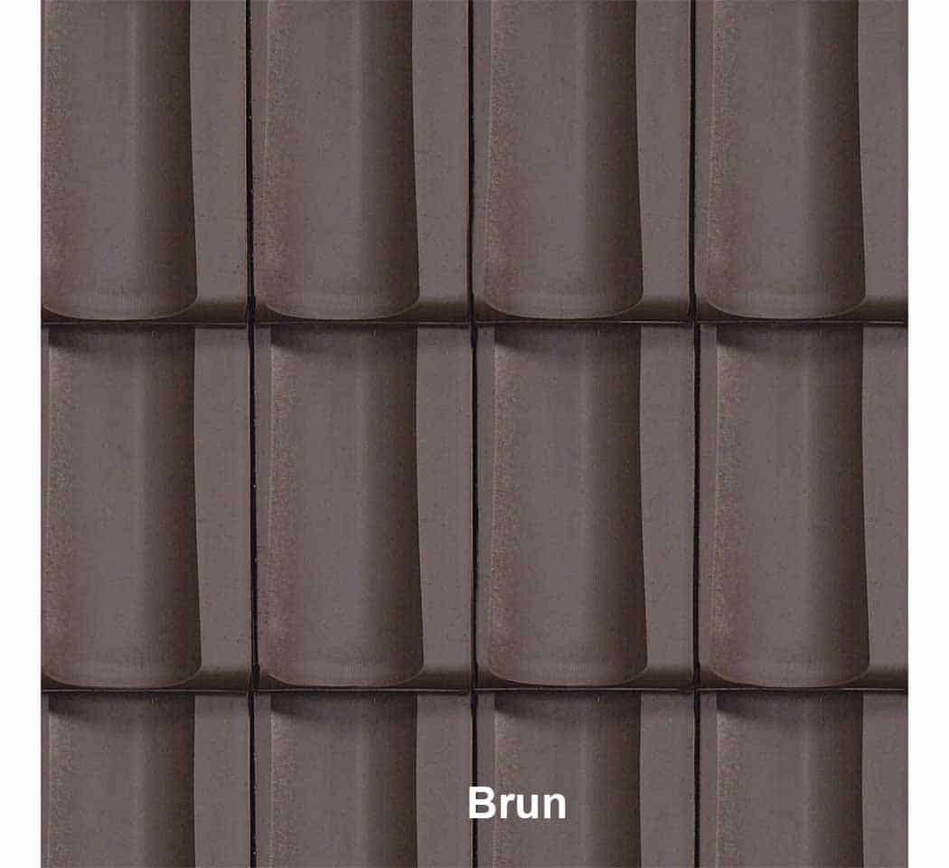 Tuile JPV couleur brune