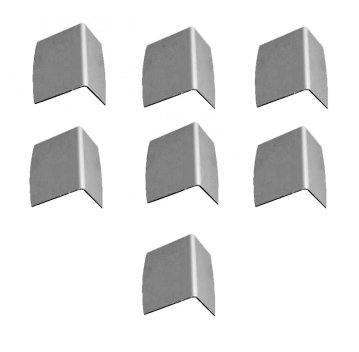 Vignette Kit 7 arrêts de plaque pour profil vissable aluminium brut pour plaques 16 mm et 32 mm