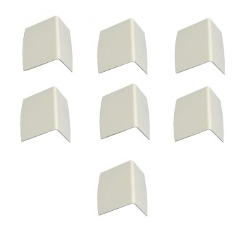Vignette Kit 7 arrêts de plaque pour profil vissable blanc pour plaques 16 mm et 32 mm