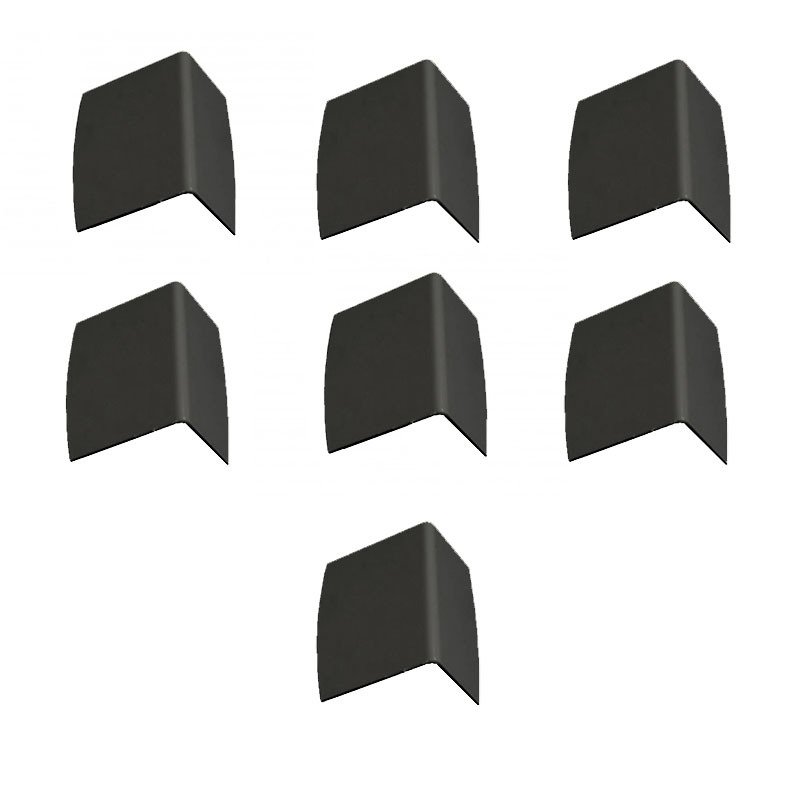 Kit 7 arrêts de plaque pour profil vissable gris pour plaques 16 mm et 32 mm