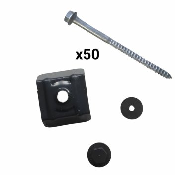 Vignette Kit de fixation bac acier, 50 ex, gris (RAL7016)