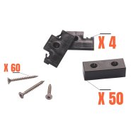 Kit de 50 fixations bardage alvéolaire