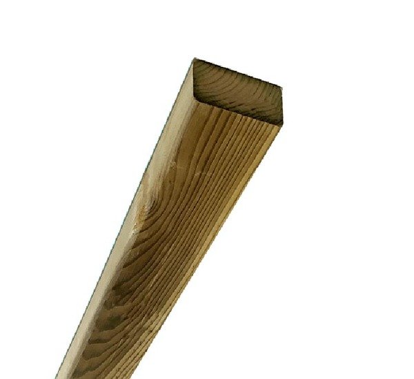 Lambourde 45 x 70 mm x 4 m, pin sylvestre choix A/B, traité CL4, raboté 4 faces - vert