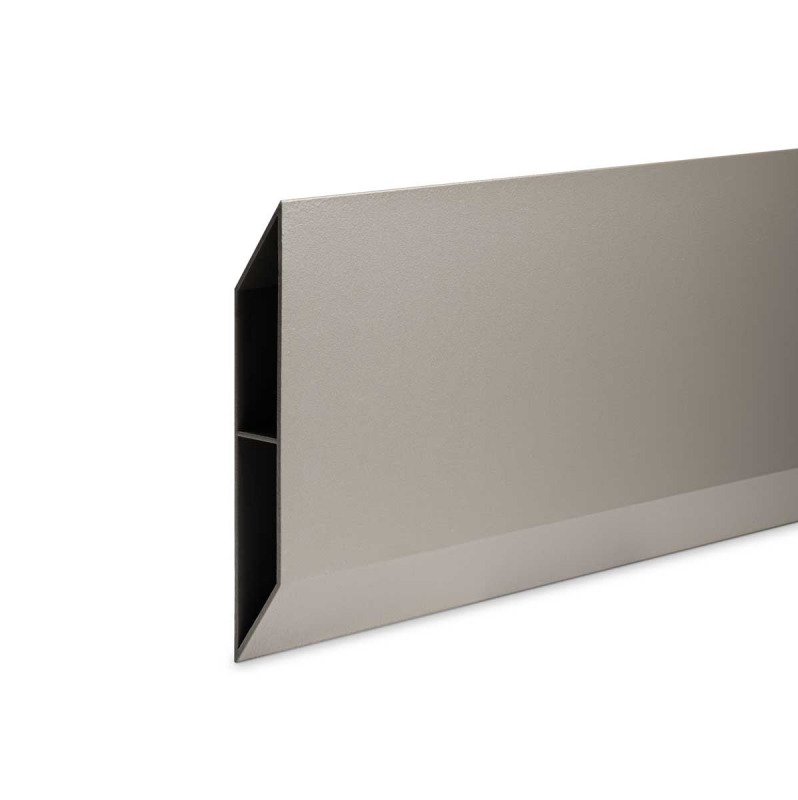 Lame de clôture persienne en aluminium CC 21 mm x 15 cm x 180 cm, gris quartz