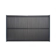 Kit d'occultation composite /alu gris pour grillage rigide de 1,93 m de hauteur (pour 1 panneau)