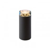 Lampe de jardin anthracite Linum, blanc chaud