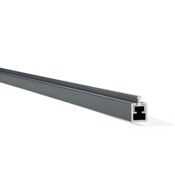 Vignette Lisse de finition basse anthracite pour clôture avec poteau aluminium